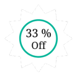 33% off button